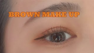 【アイメイク】Brown make up🧡[プチプラ/韓国風]