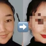 【中国化粧】中国人の欧米風メイク💄