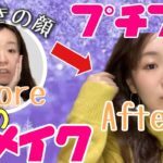 【プチプラコスメ】縛り‼️時短メイク💄寝起き〜おちびの顔が出来るまで🤓（イエベさん必見）